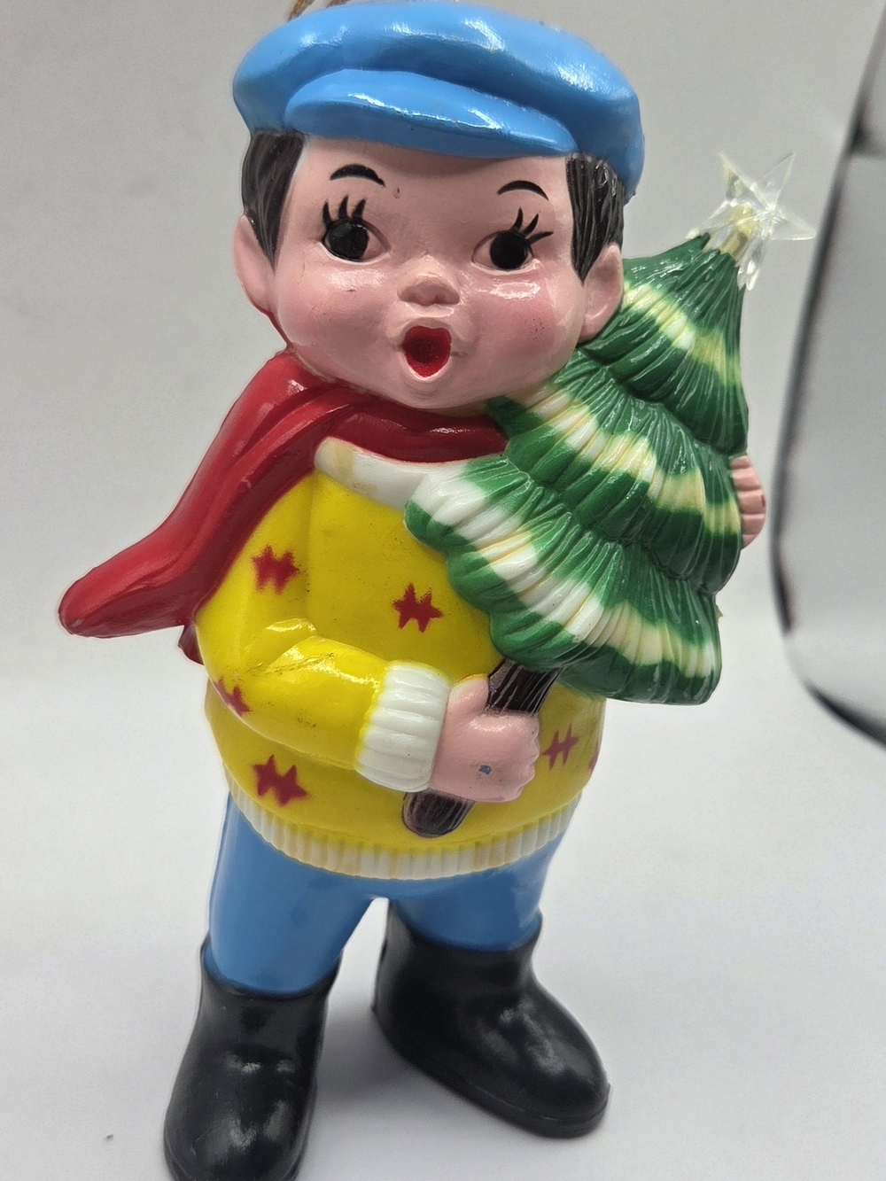 Vintage 1983 Carolites Lighted Musical Caroller Christmas Ornament